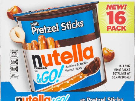 Nutella and Go with Pretzel Sticks Snack Pack, 1.8oz 16ct For Sale