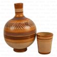 WHOLESALE TERRACOTTA WATER JUG W CUP 4QTS BOTELLON SOLD BY CASE For Discount