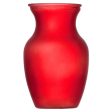 WHOLESALE GLASS VASE 8 RED GINGER #T99RED SOLD BY CASE Discount