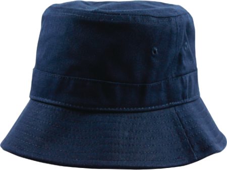 PB183 [NAVY] PLAIN WASHED COTTON FISHERMAN BUCKET HATS Online