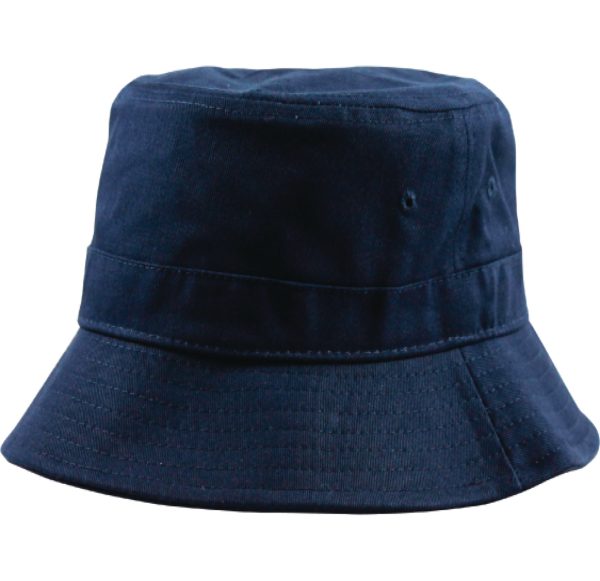 PB183 [NAVY] PLAIN WASHED COTTON FISHERMAN BUCKET HATS Online