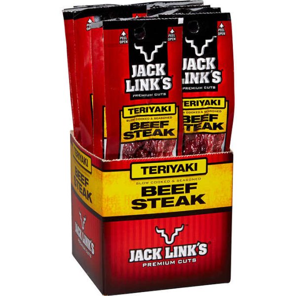 Jack Link s Beef Steak Stick Teriyaki, 1oz 12ct For Discount