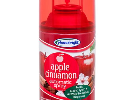 WHOLESALE HOMEBRIGHT AIR FRESHENER REFILL 4.5 OZ APPLE CINNAMON SOLD BY CASE Online Hot Sale