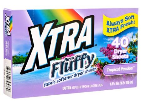 WHOLESALE XTRA DRYER SHEETS TROPICAL PASSION 40 CT SOLD BY CASE For Discount