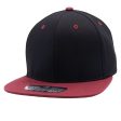 PB105 [BLACK BURGUNDY] COTTON SNAPBACK HATS For Cheap