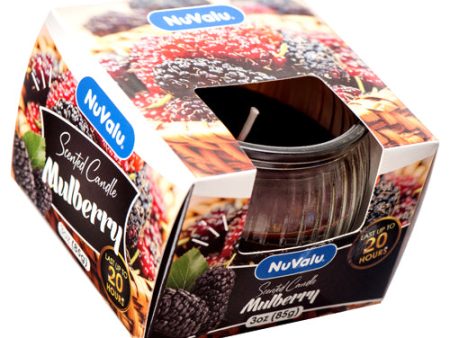 WHOLESALE NUVALU CANDLE TUMBLER 3 OZ MULBERRY SOLD BY CASE Online Sale