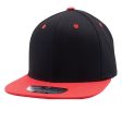 PB105 [BLACK RED] COTTON SNAPBACK HATS For Cheap