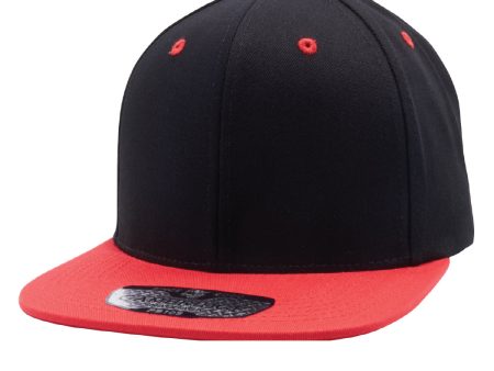 PB105 [BLACK RED] COTTON SNAPBACK HATS For Cheap