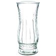 WHOLESALE GLASS VASE CLEAR BAMBOO DSGN 8.5 SOLD BY CASE For Cheap