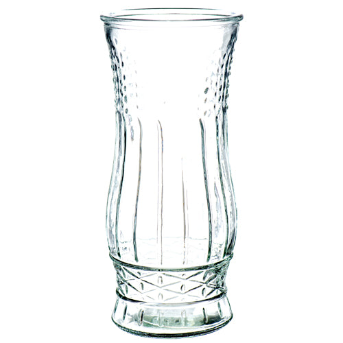 WHOLESALE GLASS VASE CLEAR BAMBOO DSGN 8.5 SOLD BY CASE For Cheap