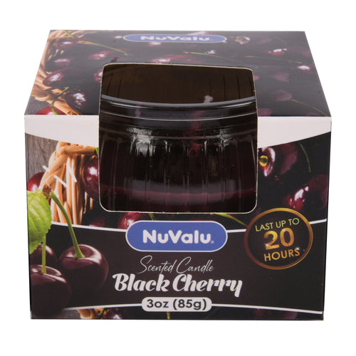 WHOLESALE NUVALU CANDLE TUMBLER 3 OZ BLACK CHERRY SOLD BY CASE Discount