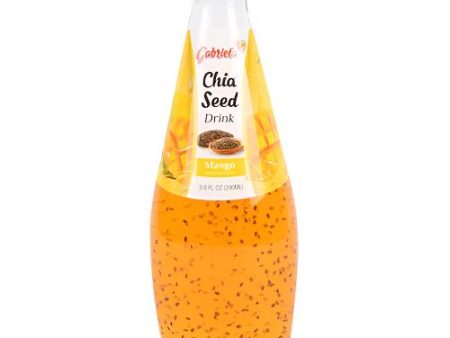 WHOLESALE GABRIELA CHIA SEED DRINK MANGO 9.8 OZ + CRV SOLD BY CASE For Sale