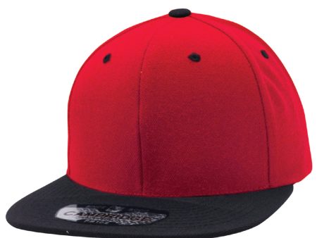 PB103 [RED BLACK] WOOL BLEND SNAPBACK HATS Online