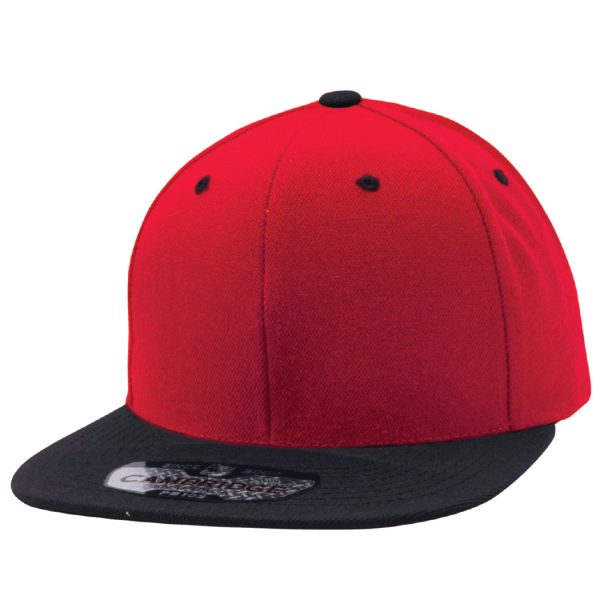 PB103 [RED BLACK] WOOL BLEND SNAPBACK HATS Online