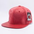 PB150 [RED] SUEDE PERFORATED LEATHER SNAPBACK HATS Online Hot Sale