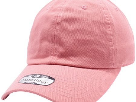 PB136 [CORAL] UNSTRUCTURED COTTON TWILL DAD HATS Online Hot Sale