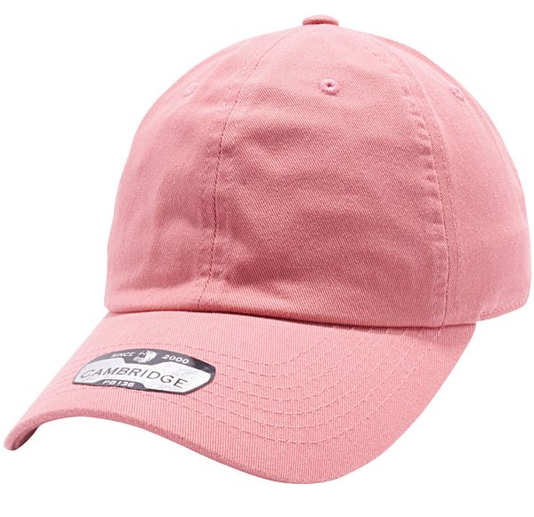 PB136 [CORAL] UNSTRUCTURED COTTON TWILL DAD HATS Online Hot Sale