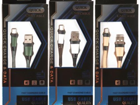 WHOLESALE TYPE-C CHARGING CABLE ASST COLORS SOLD BY CASE Online now