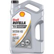 Shell Rotella T5 15W-40 Synthetic Blend Heavy-Duty Diesel Engine Oil, (3-pack 1 gallon bottles) For Sale