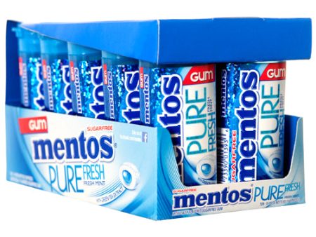 WHOLESALE MENTOS GUM FRESH MINT 15PC SOLD BY CASE on Sale