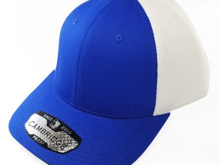 PB237 [ROYAL WHITE] CAMBRIDGE MICRO MESH BACK TRUCKER HAT Online now