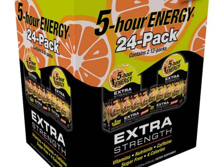 5-hour Energy Shot, Extra Strength, Orange, 1.93 oz, 24 ct Cheap