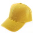 PB128 [MUSTARD] HOOK AND LOOP BACKSTRAP WITH ACRYLIC CURVED CAPS Hot on Sale