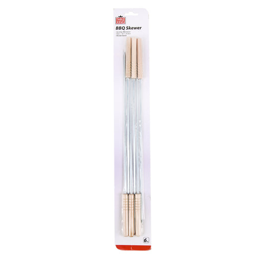 WHOLESALE TABLE KING BBQ SKEWER 6PC WOODEN HANDLE SOLD BY CASE Supply