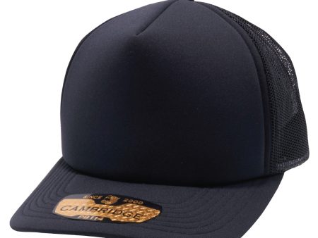 PB114 [BLACK] 5 PANEL FOAM TRUCKER HATS on Sale