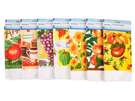 WHOLESALE NUVALU KITCHEN TOWEL W PRINTED 3 ASST DESIGN SOLD BY CASE Online