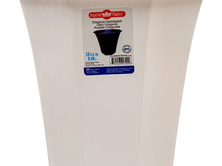 WHOLESALE WASTEBASKET 10QT OCTA. ASST CLR #340 SOLD BY CASE Sale