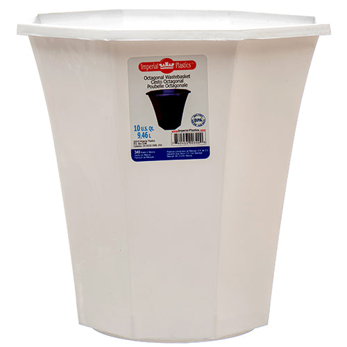 WHOLESALE WASTEBASKET 10QT OCTA. ASST CLR #340 SOLD BY CASE Sale