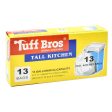 WHOLESALE TUFF BUILT TRASH BAG WHITE 13 GAL 13 CT SOLD BY CASE For Discount