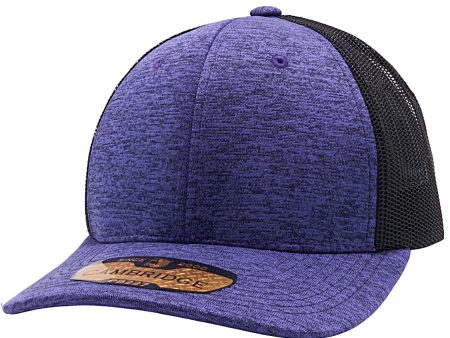 PB227 [PURPLE BLACK] SPACE DYED MESH TRUCKER HATS For Sale