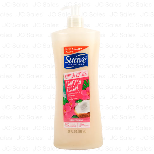 WHOLESALE SUAVE BODY WASH COCONUT MILK & HIBISCUS 28 OZ SOLD BY CASE Hot on Sale