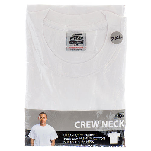 WHOLESALE T-SHIRT MEN CREW NECK SUPER HEAVY 2XL 1PC WHITE SOLD BY CASE Online Sale