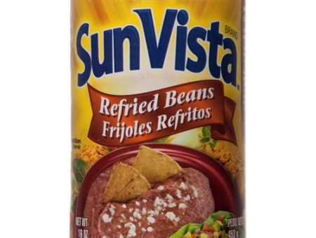 WHOLESALE SUN VISTA REFRIED BEANS 16 OZ SOLD BY CASE Online Sale