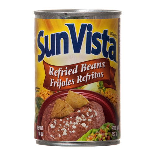 WHOLESALE SUN VISTA REFRIED BEANS 16 OZ SOLD BY CASE Online Sale