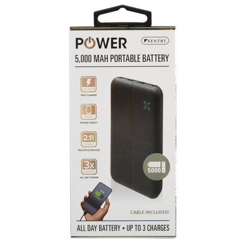 WHOLESALE SENTRY PORTABLE BATTERY 5,000 MAH SOLD BY CASE Online now