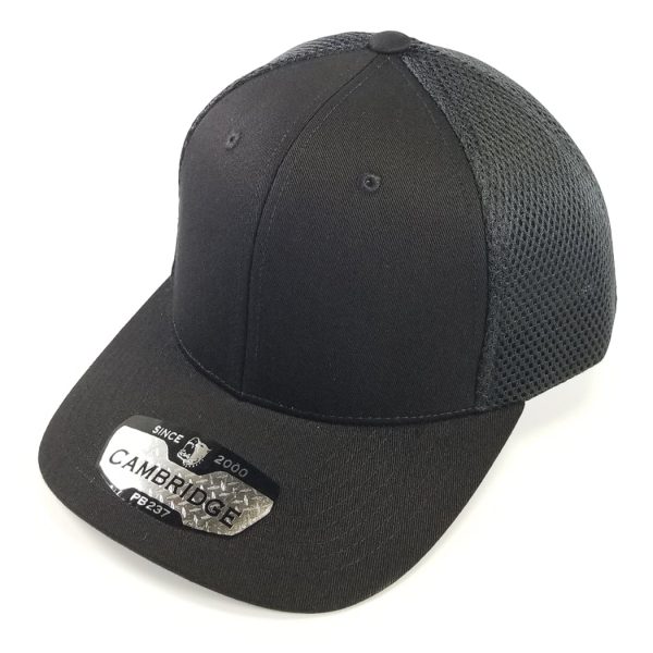 PB237 [BLACK] CAMBRIDGE MICRO MESH BACK TRUCKER HAT For Cheap