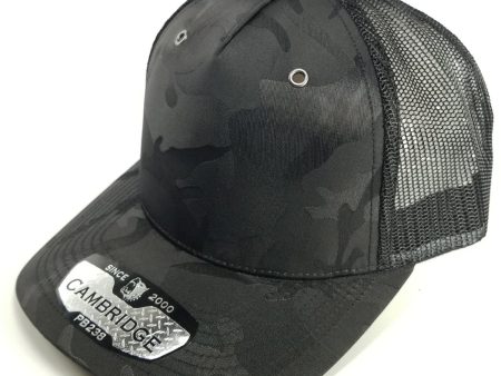 PB238 [BLACK] CAMBRIDGE 5 PANEL SHINY CAMO TRUCKER Cheap