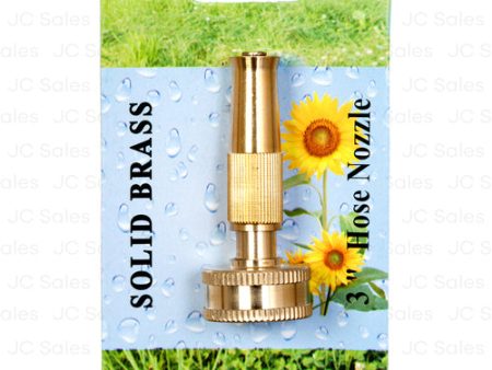 WHOLESALE WATER HOSE SPRAY NOZZLE 3 BRASS #099846 SOLD BY CASE Online Hot Sale