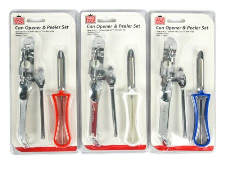 WHOLESALE TABLE KING CAN OPENER & PEELER 2PC SET SOLD BY CASE Sale