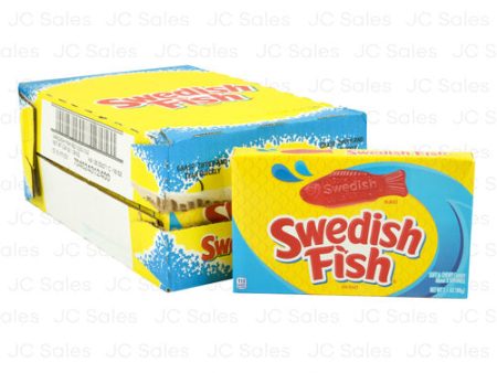 WHOLESALE SWEDISH FISH BOX 3.1 OZ SOLD BY CASE Online now