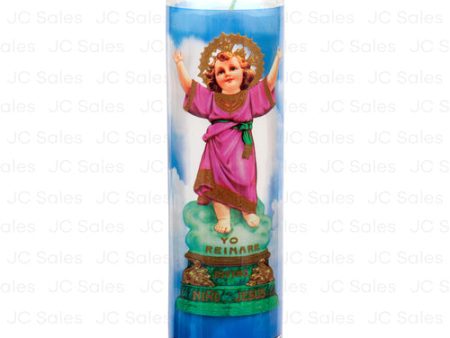 WHOLESALE VELADORA RELIGIOUS CANDLE DIVINA NINO JESUS SOLD BY CASE For Sale