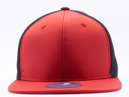 PB117 [RED BLACK] PERFORATED SNAPBACK HATS Online