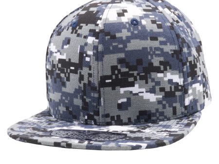 PB105 [NAVY DIGITAL CAMO] COTTON SNAPBACK HATS Supply