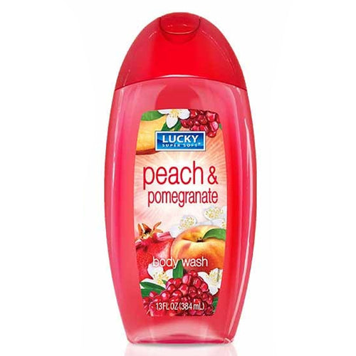 WHOLESALE LUCKY BODY WASH PEACH & POMEGRANATE 13 OZ SOLD BY CASE Sale