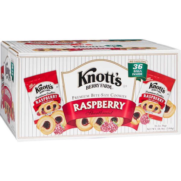 Knott s Berry Farm Premium Shortbread Cookies, Raspberry, 2oz 36ct Discount