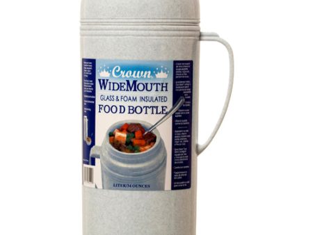 WHOLESALE PLASTIC FOOD THERMO BOTTLE 1LT #RAZ10 SOLD BY CASE Discount